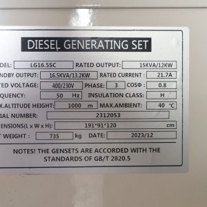 Leega Generator LG16.5SC