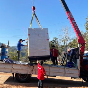 จำหน่ายเครื่องกำเนิดไฟฟ้าดีเซล ขนาด 275 kVA ชนิดตู้ครอบเก็บเสียง