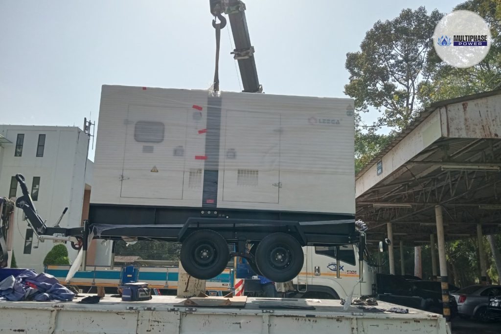 Supply Multiphase Diesel Generator Set 250 kVA with Trailer - Wing 7 RTAF Surat Thani