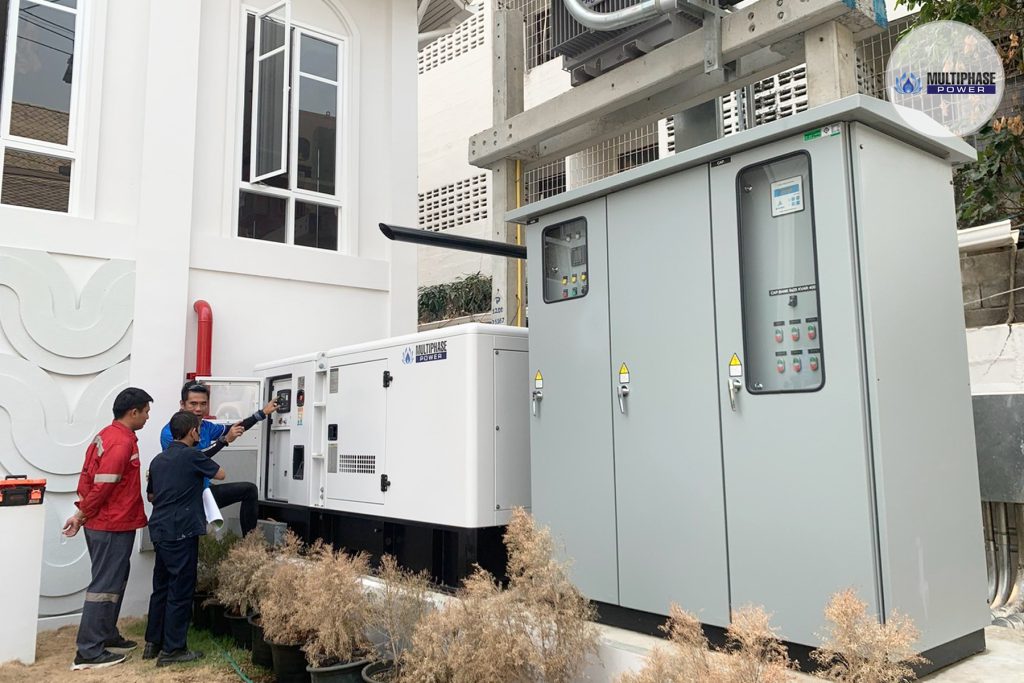 Multiphase Power Diesel Generator and Installation at Away Chiang Mai Thapae Resort