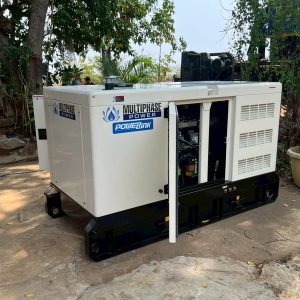Supplied 30 kVA diesel generator set, along with on-site training for Wat Pha Sorn Sap Generator - Powerlink (Silent Type Generator)