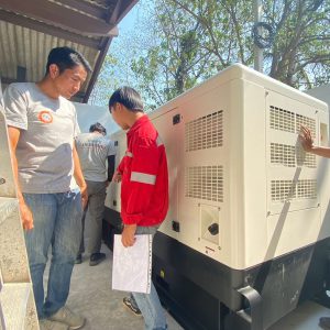 Supply 3 Phase Diesel Generator Set with ATS and Installation at Chiang Mai