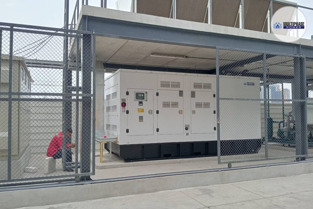 Supply 500 kVA Multiphase Power Diesel Generator Set for Nim Express Project จำหน่ายเครื่องกำเนิดไฟฟ้าตู้ครอบเก็บเสียง 500 KVA ที่หน้างาน Nim Express