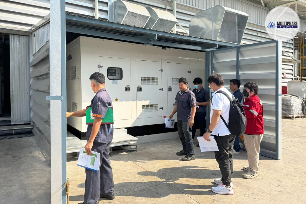 Supply 825 kVA Diesel Generator Set with ATS and Installation at Rojana Industrial Estate
